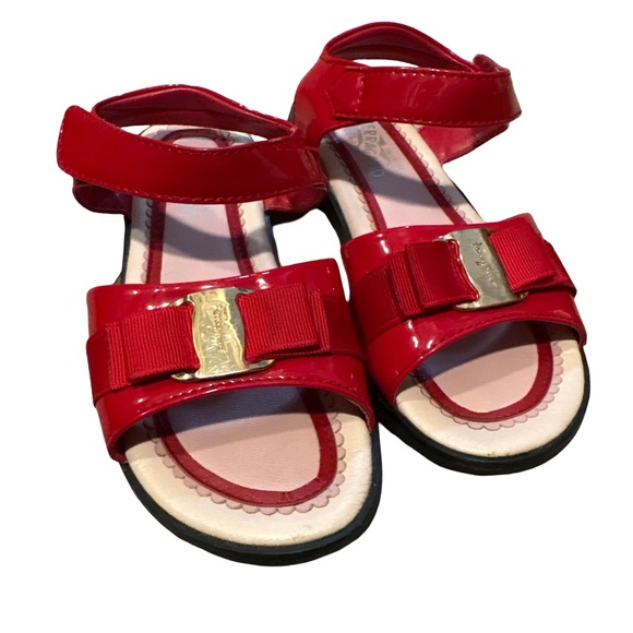 Salvatore Ferragamo Other - Ferragamo Red Kids Sandals - size 13